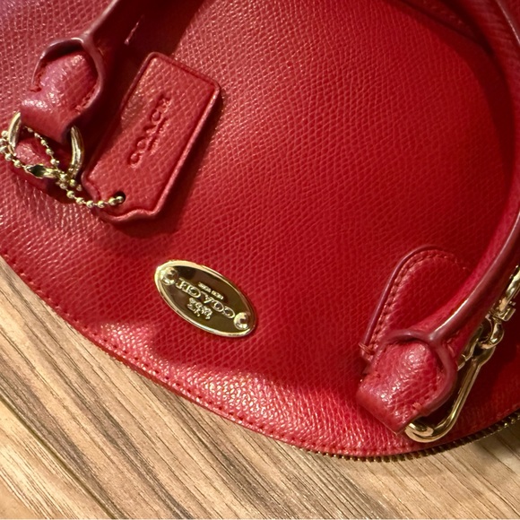 Coach Red Dome Bag and matching wallet